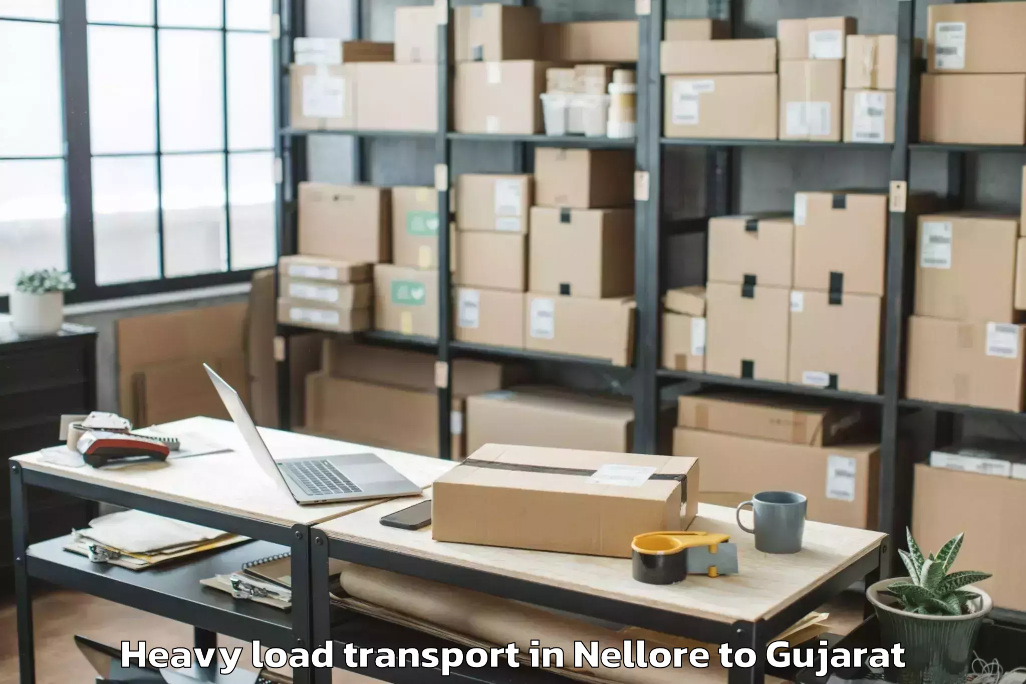 Quality Nellore to Nirma University Ahmedabad Heavy Load Transport